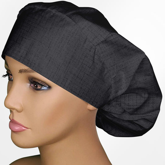 Grey Texture Bouffant Scrub Cap
