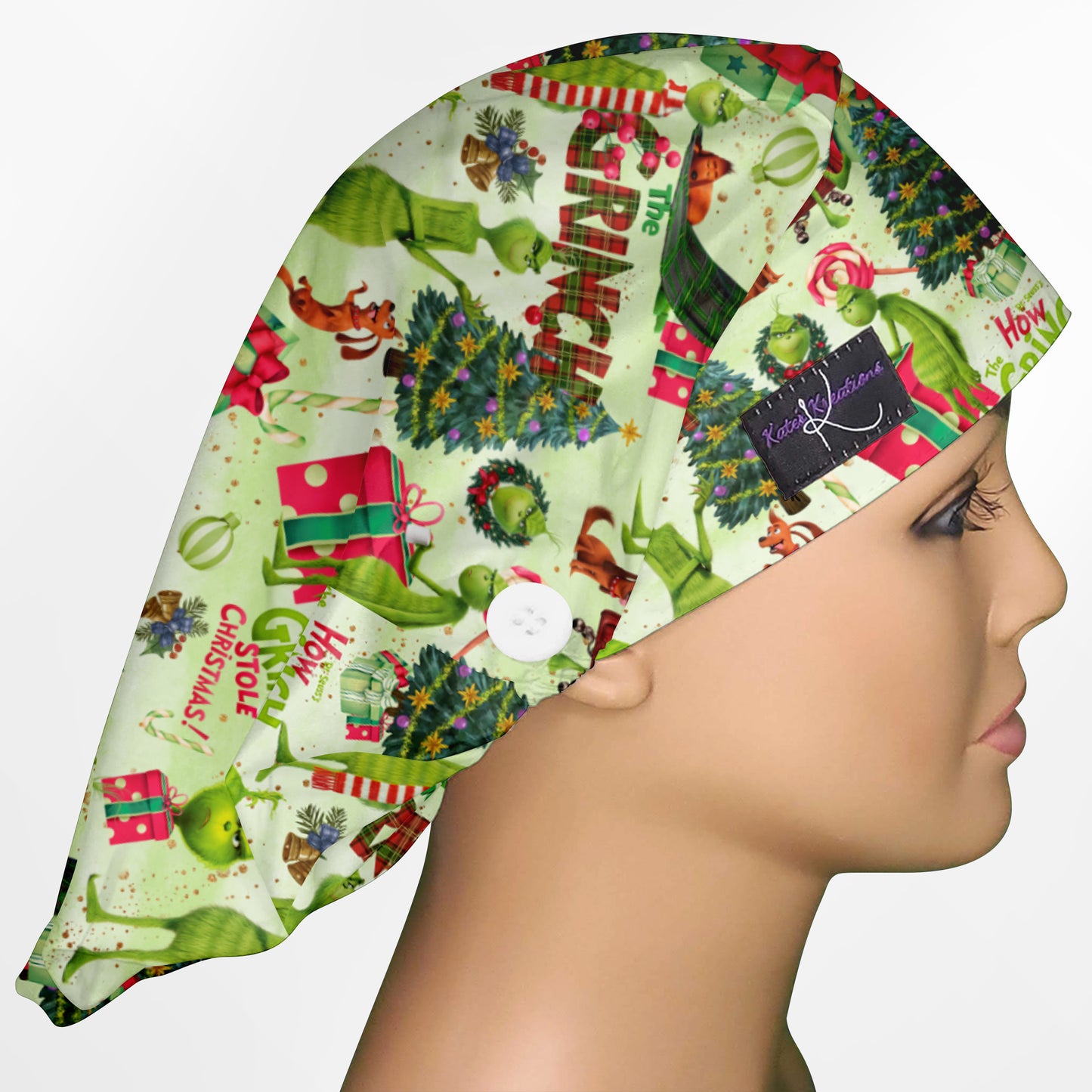 Grinch Bouffant Scrub Cap