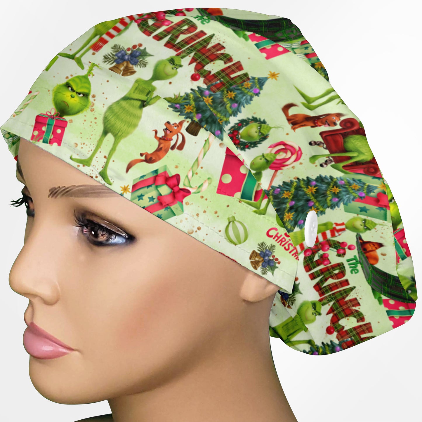 Grinch Euro Scrub Cap