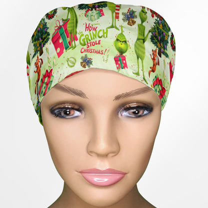 Grinch Euro Scrub Cap