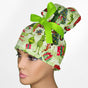 Grinch High Bun Ponytail Scrub Cap