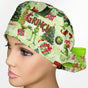 Grinch Ponytail Scrub Cap