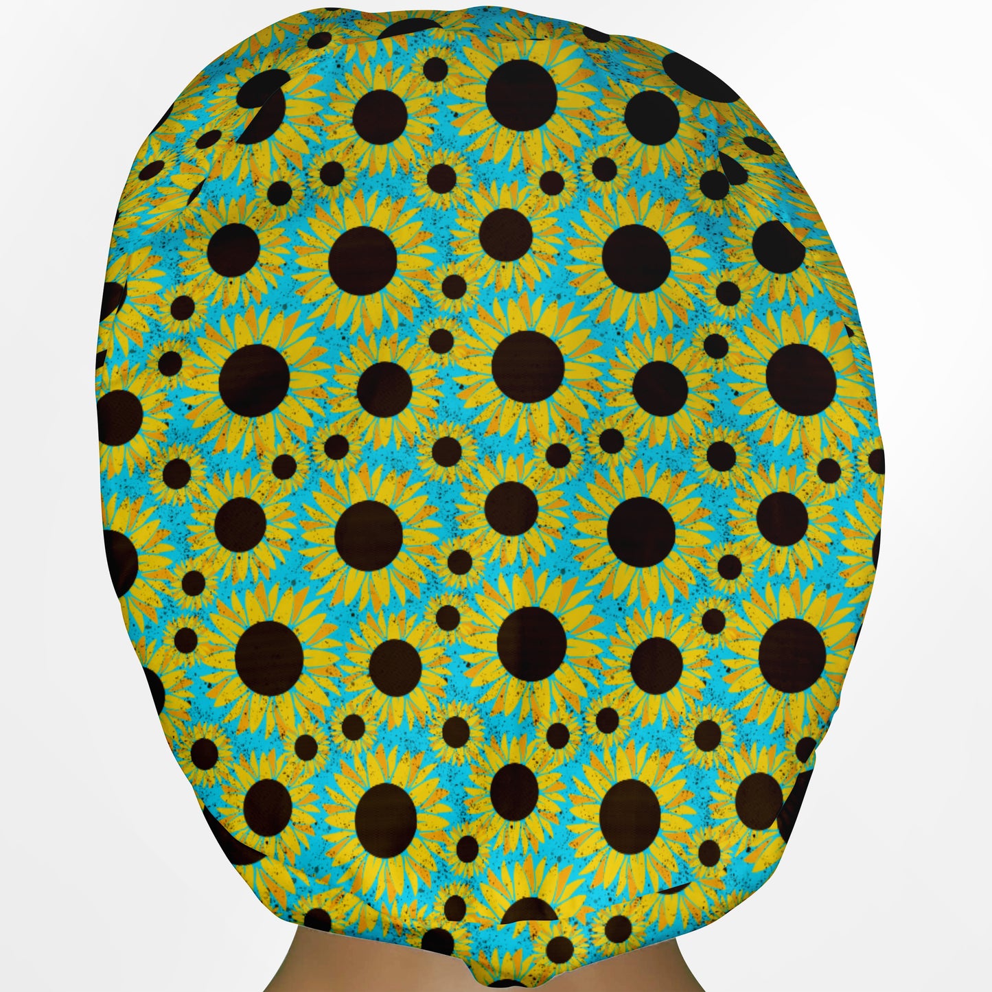 Grunge Sunflowers Euro Scrub Cap