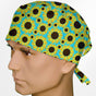 Grunge Sunflowers Surgeon Scrub Cap