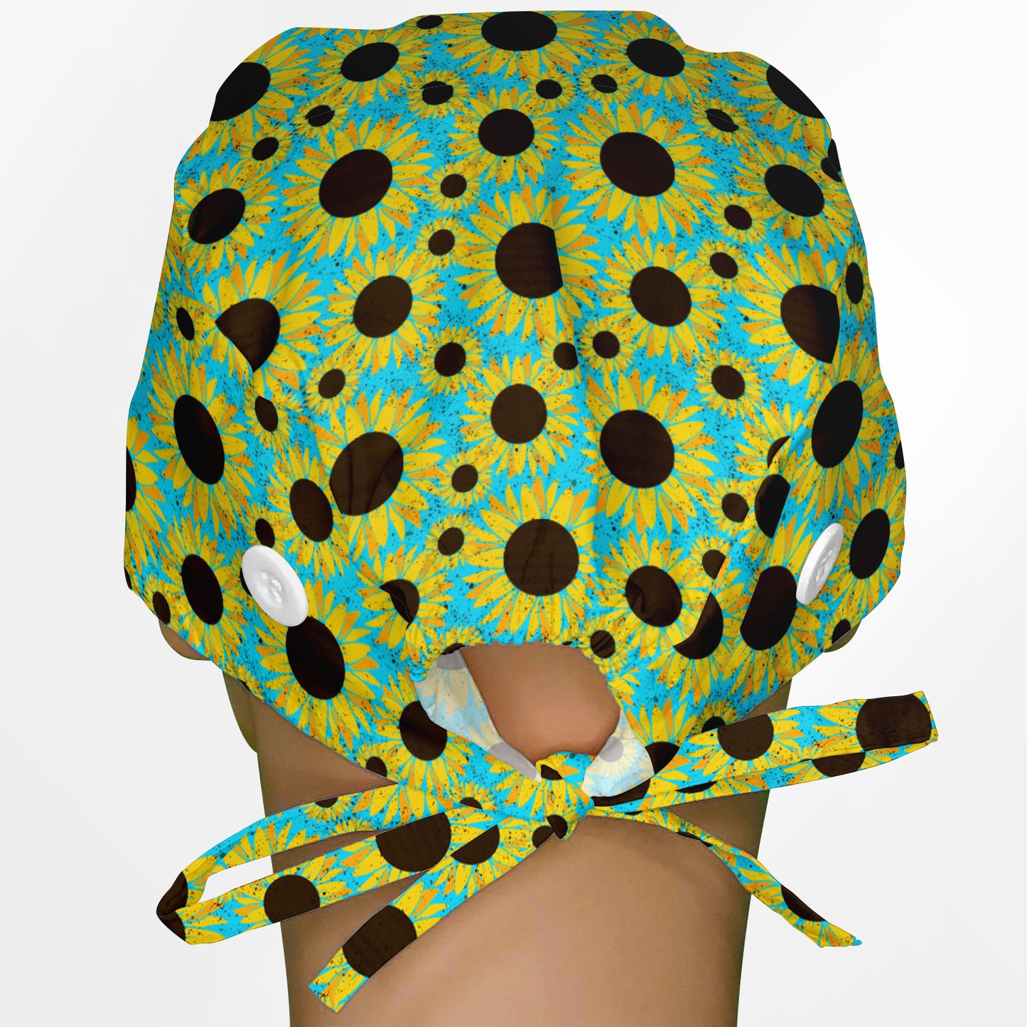 Grunge Sunflowers Surgeon Scrub Cap
