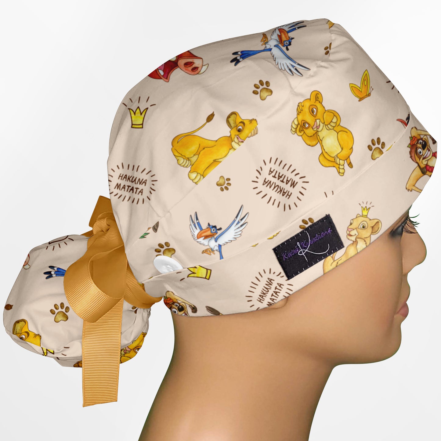 King Of Nothing, Yet Ponytail Scrub Cap