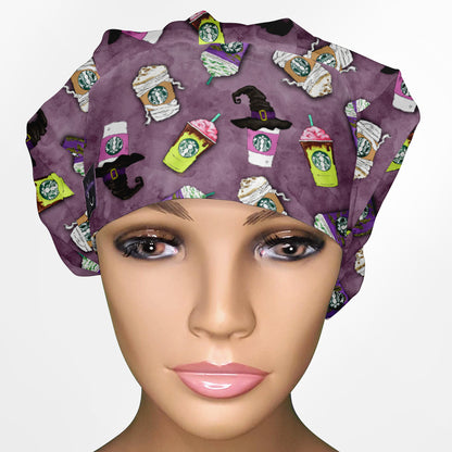 Eerie Espresso Bouffant Scrub Cap