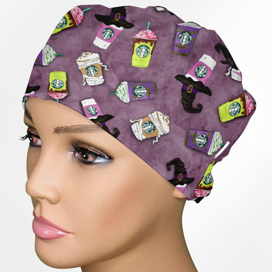 Eerie Espresso Low-Tie Surgeon Scrub Cap