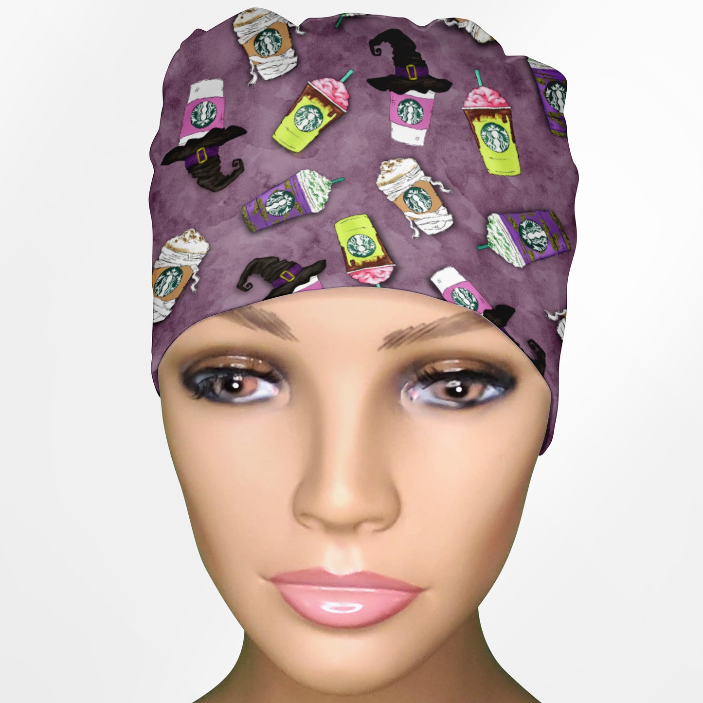 Eerie Espresso Low-Tie Surgeon Scrub Cap