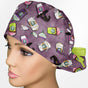 Eerie Espresso Ponytail Scrub Cap