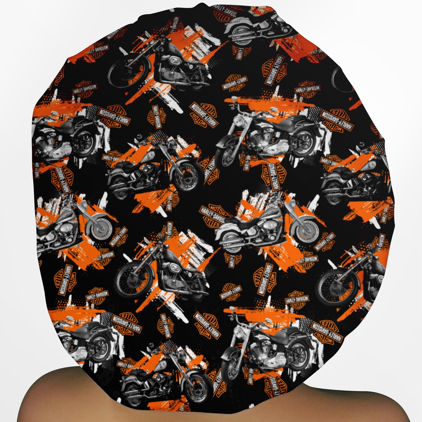 Harley Davidson Bikes Bouffant Scrub Cap