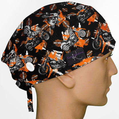 Harley Davidson Bikes Surgeon Scrub Cap
