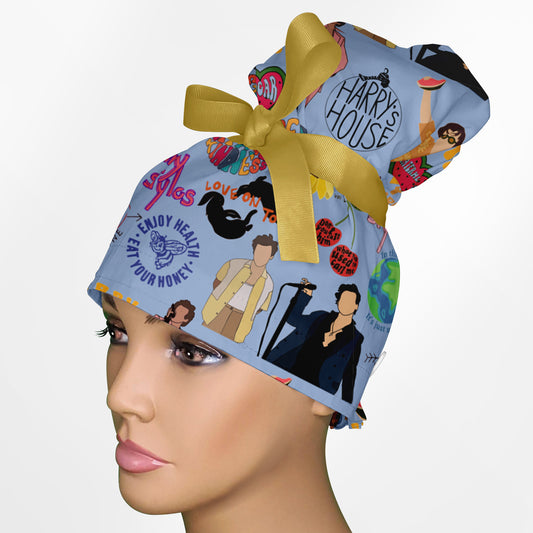 Harry High Bun Ponytail Scrub Cap