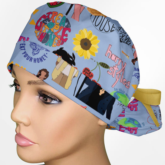 Harry Ponytail Scrub Cap