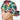 Hawaiian Jungle Ponytail Scrub Cap
