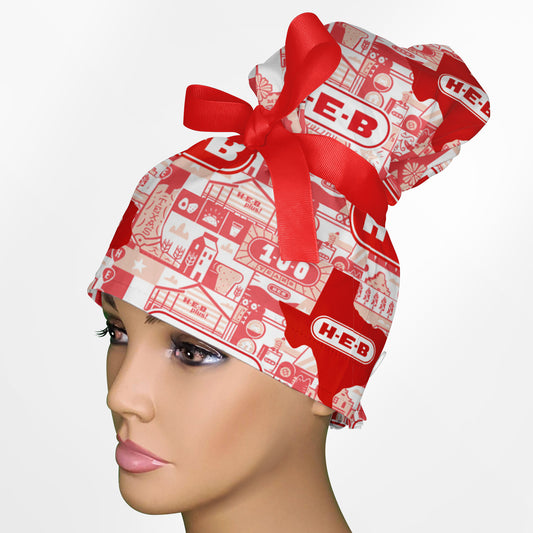 H.E.B High Bun Ponytail Scrub Cap