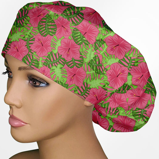 Hibiscus Bouffant Scrub Cap