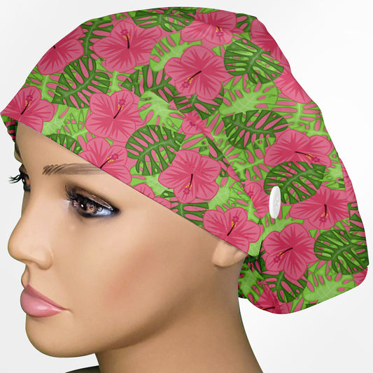 Hibiscus Euro Scrub Cap