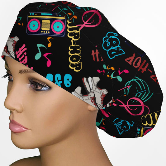 Hip-Hop Bouffant Scrub Cap