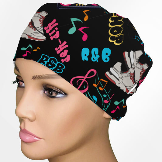 Hip-Hop Low-Tie Surgeon Scrub Cap