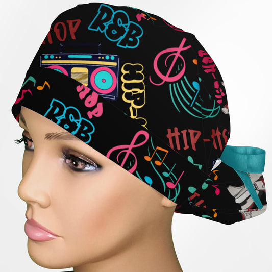 Hip-Hop Ponytail Scrub Cap