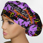 Spell Sisters Brush Strokes Bouffant Scrub Cap