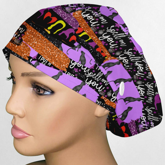 Spell Sisters Brush Strokes Euro Scrub Cap