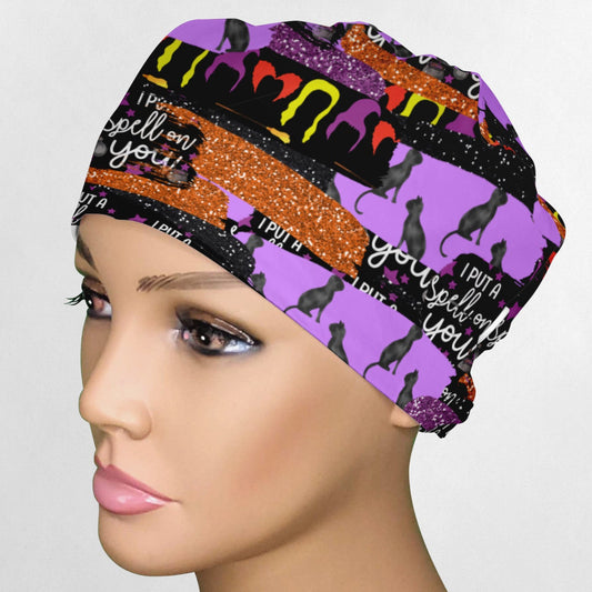 Spell Sisters Brush Strokes Low-Tie Surgeon Scrub Cap