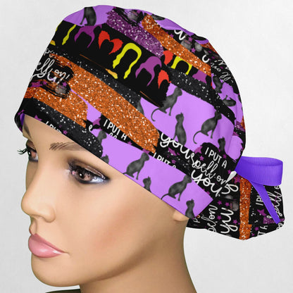Spell Sisters Brush Strokes Ponytail Scrub Cap