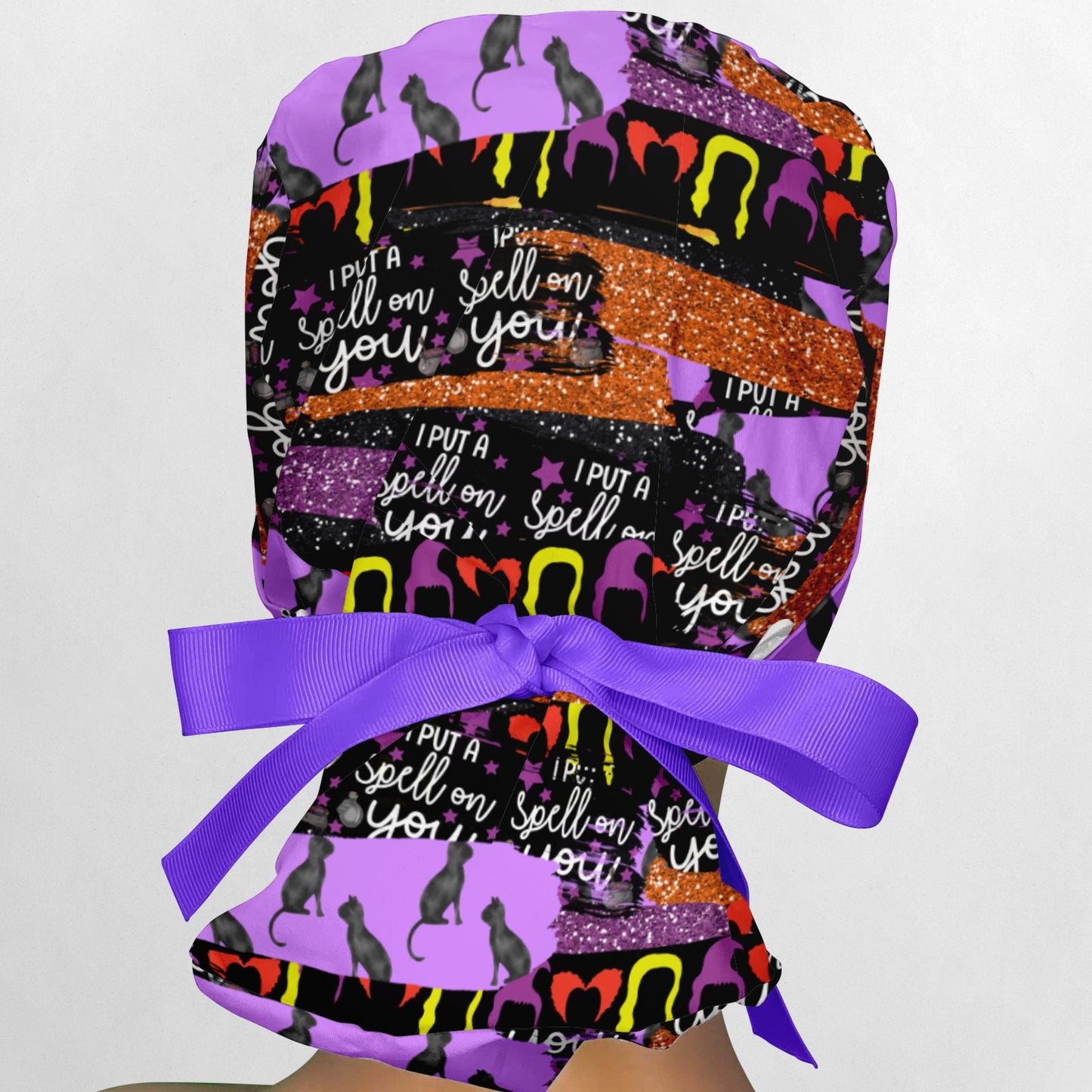 Spell Sisters Brush Strokes Ponytail Scrub Cap