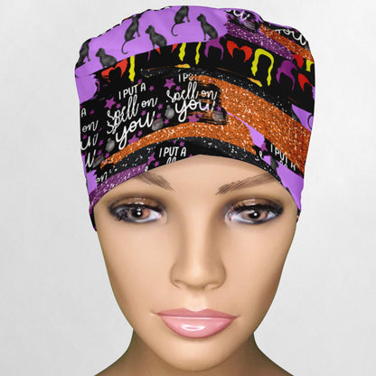 Spell Sisters Brush Strokes Ponytail Scrub Cap