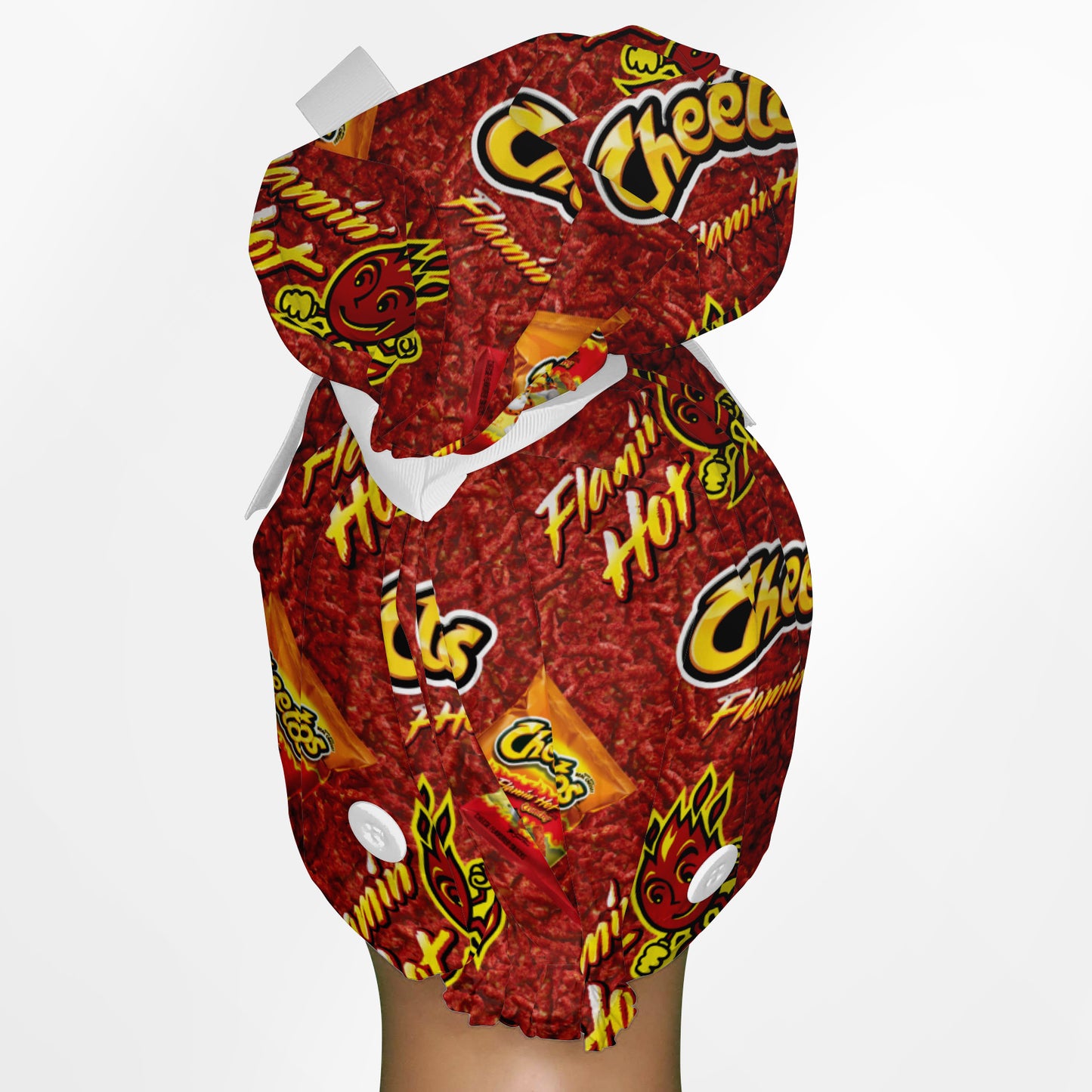Hot Cheeto High Bun Ponytail Scrub Cap
