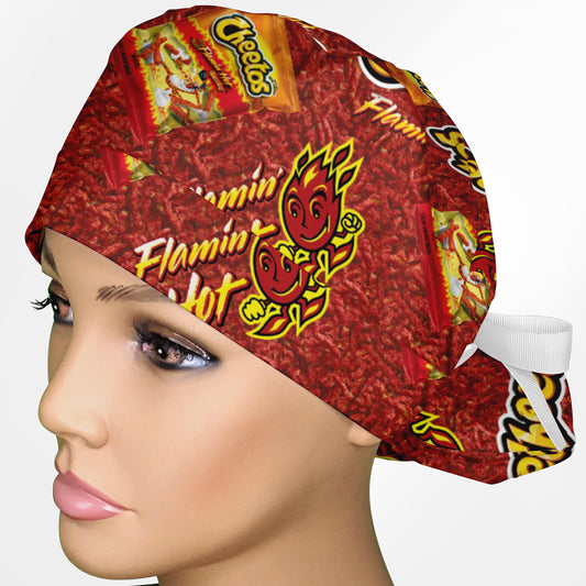 Hot Cheeto Ponytail Scrub Cap