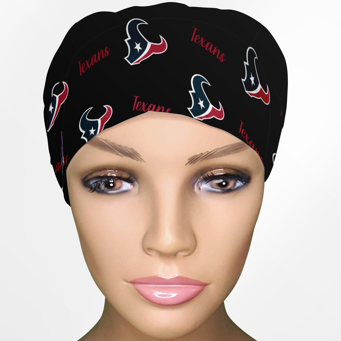 Houston Texans Black Euro Scrub Cap