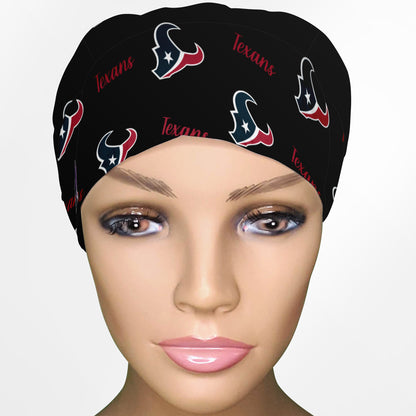 Houston Texans Black Euro Scrub Cap