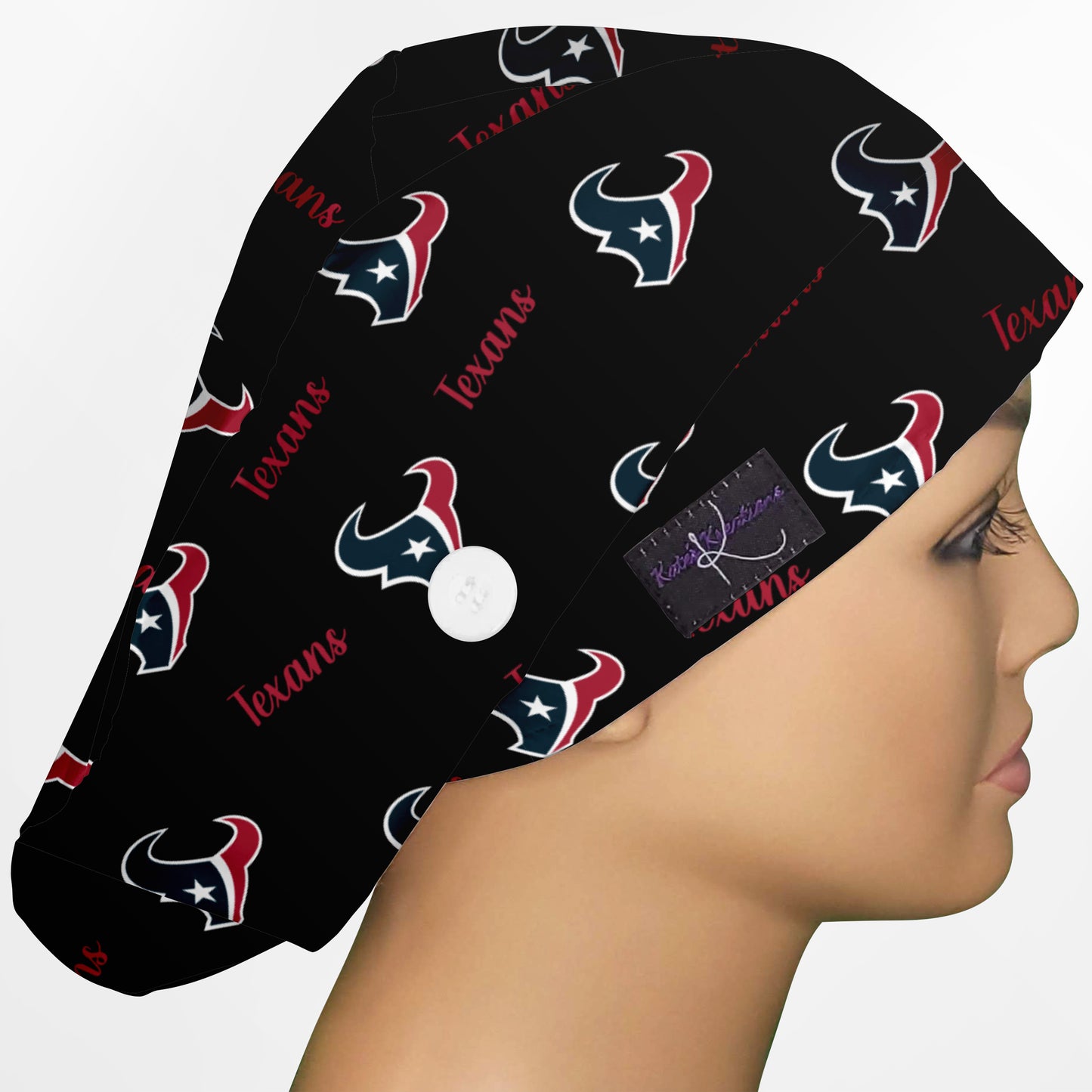 Houston Texans Black Euro Scrub Cap