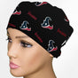 Houston Texans Black Low-Tie Surgeon Scrub Cap