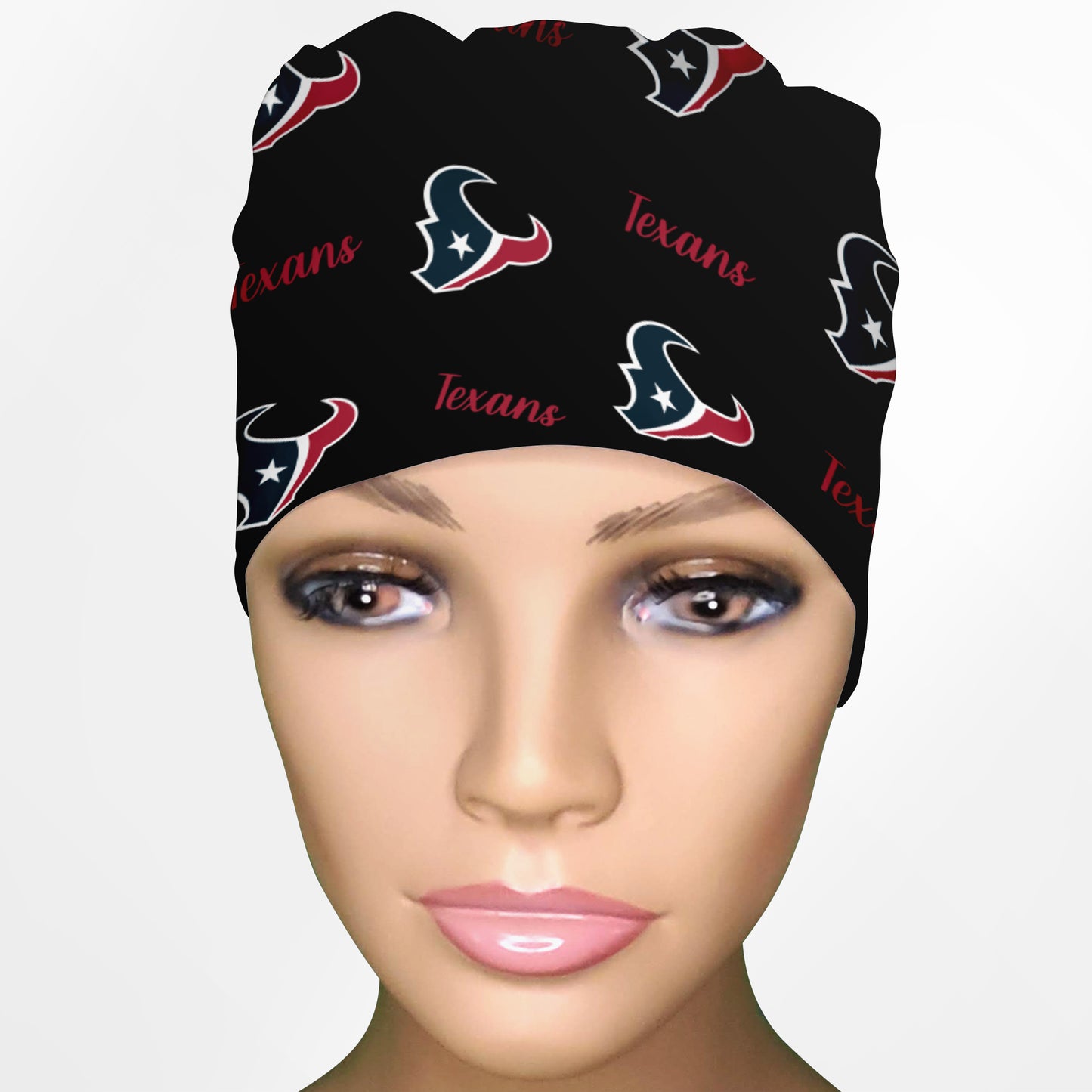 Houston Texans Black Low-Tie Surgeon Scrub Cap