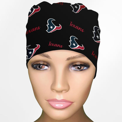Houston Texans Black Low-Tie Surgeon Scrub Cap