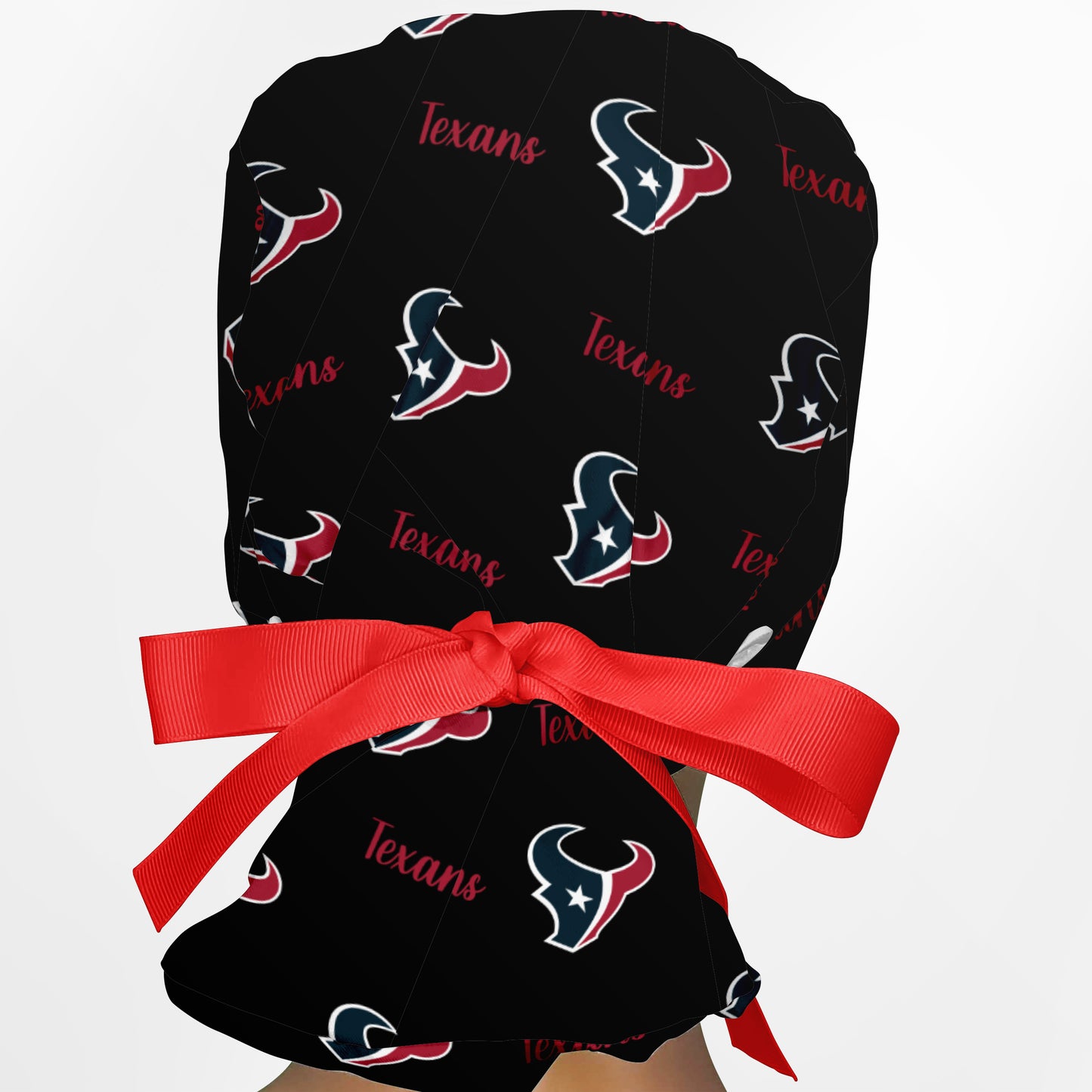 Houston Texans Black Ponytail Scrub Cap