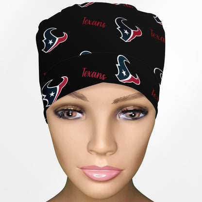 Houston Texans Black Ponytail Scrub Cap
