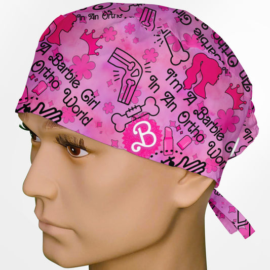 I'm A Bar Be Girl, In An Ortho World Surgeon Scrub Cap