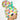 Ice Cream Drip High Bun Ponytail Scrub Cap