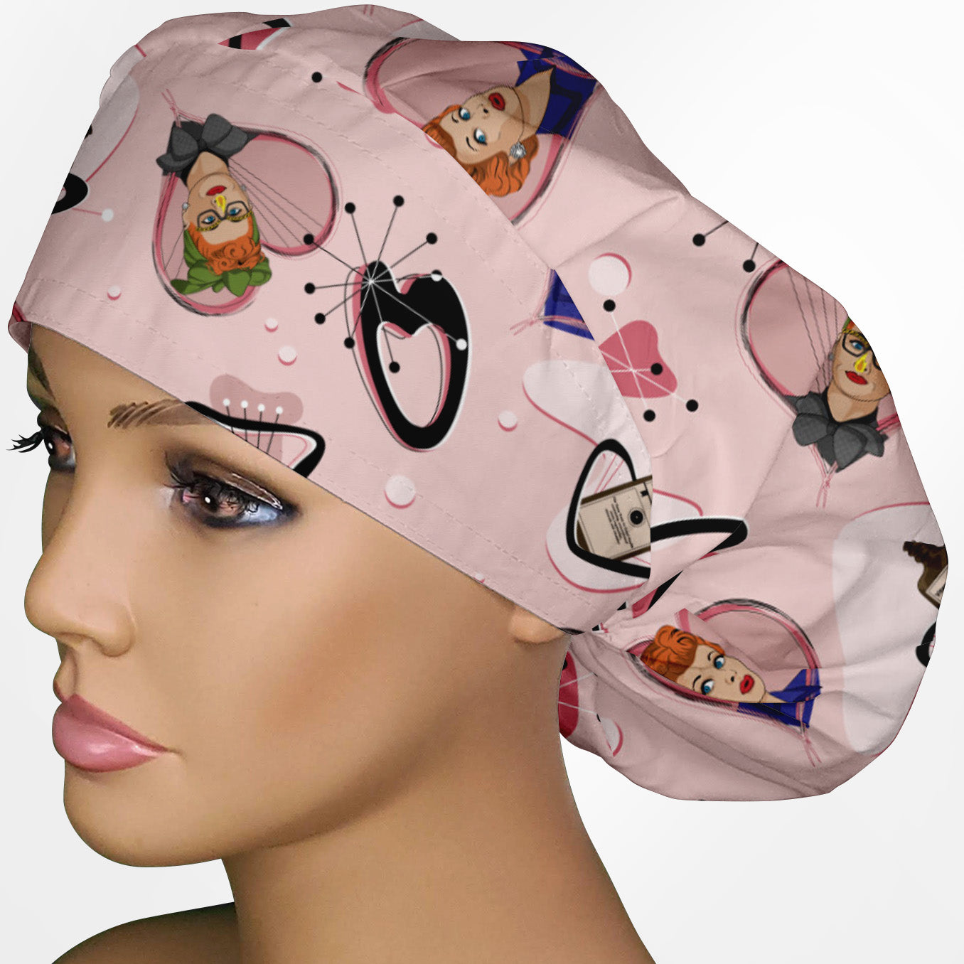 I Love Lucy Bouffant Scrub Cap