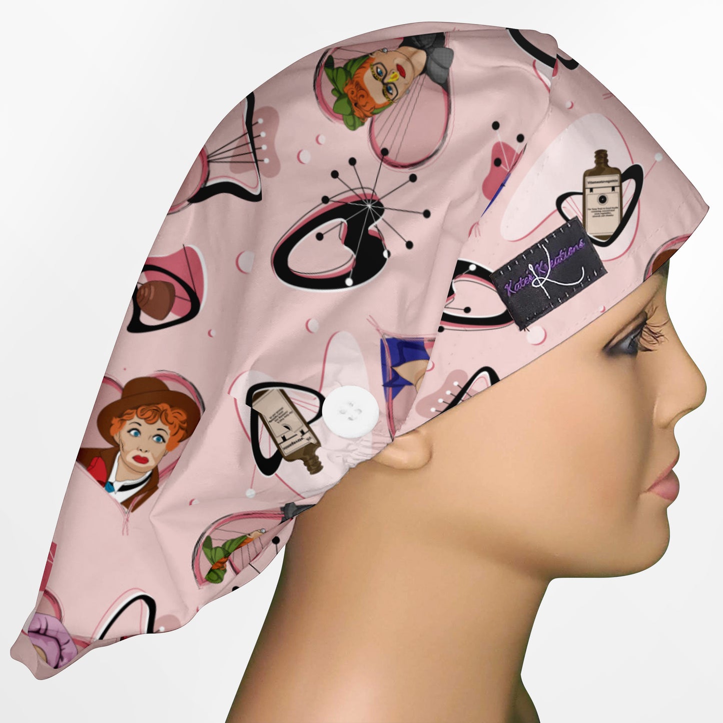 I Love Lucy Bouffant Scrub Cap