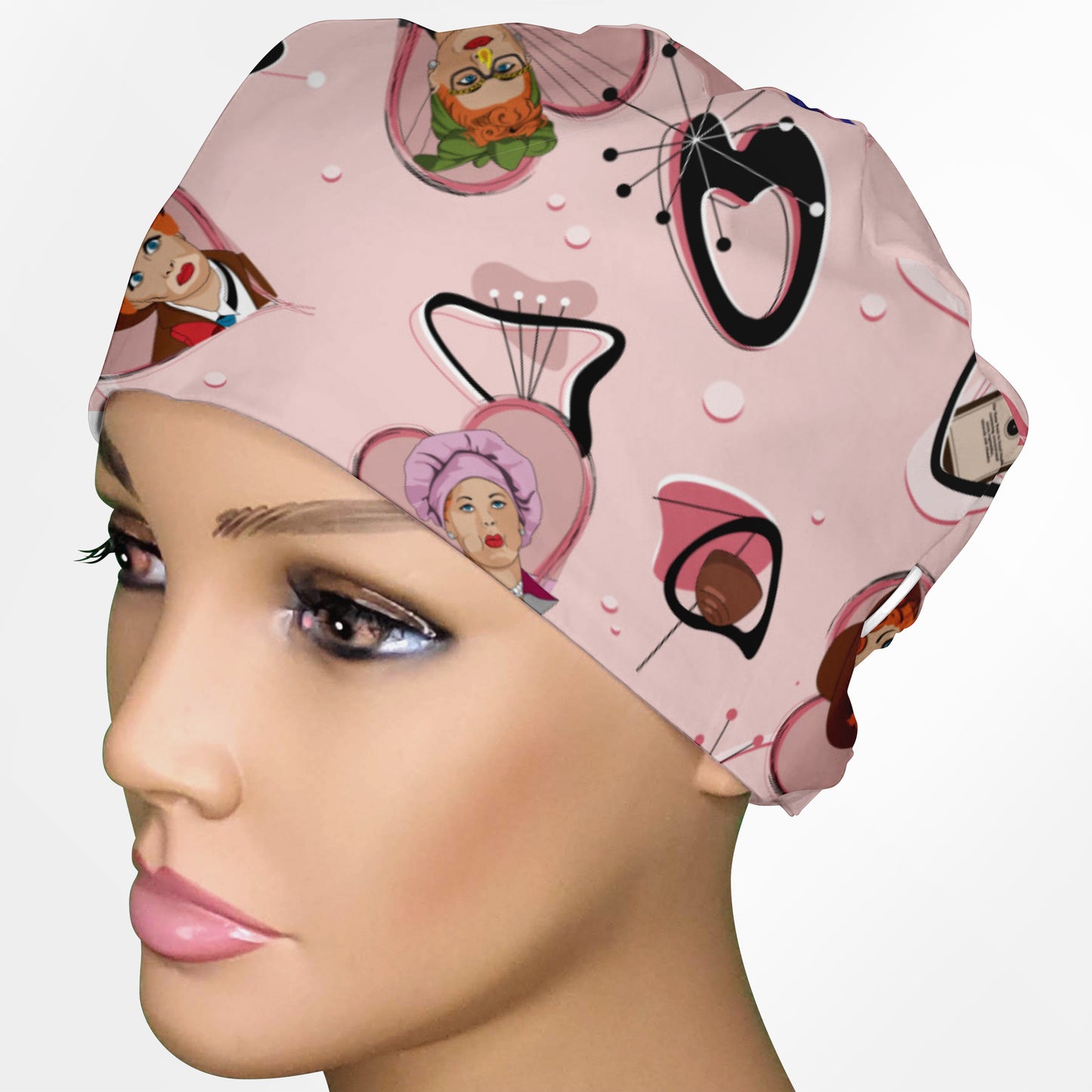 I Love Lucy Low-Tie Surgeon Scrub Cap
