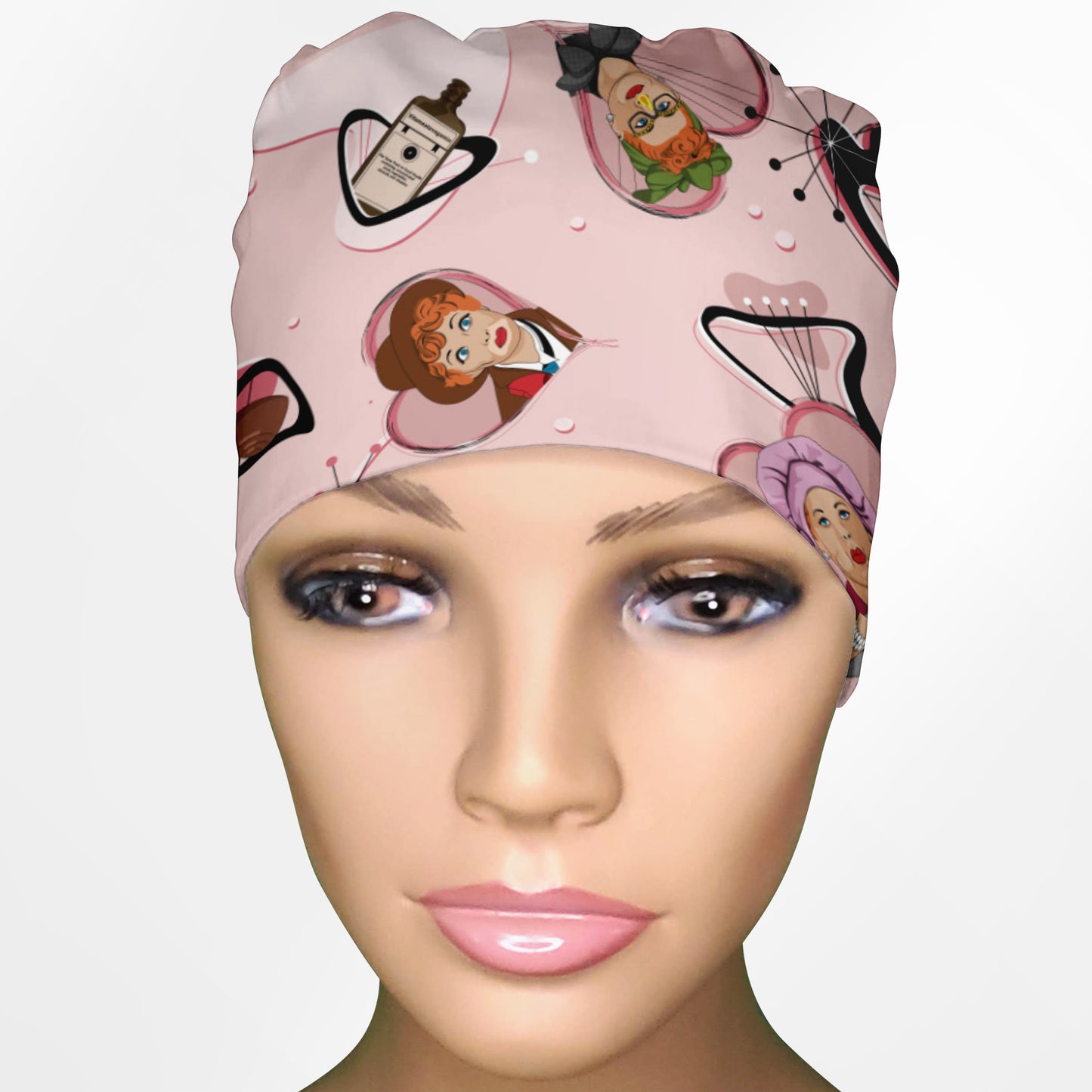 I Love Lucy Low-Tie Surgeon Scrub Cap