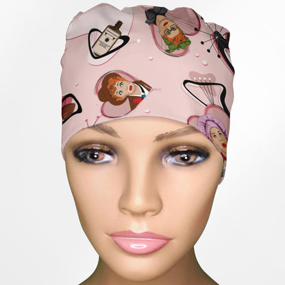 I Love Lucy Low-Tie Surgeon Scrub Cap