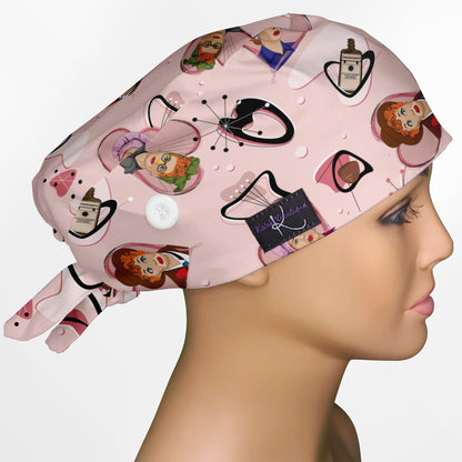 I Love Lucy Low-Tie Surgeon Scrub Cap
