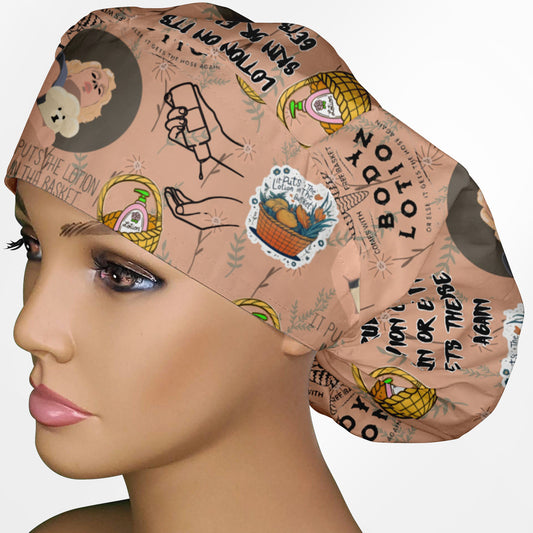 It Rubs The Lotion Bouffant Scrub Cap